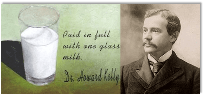 in full with one glass of milk Paid in full with one glass of milk