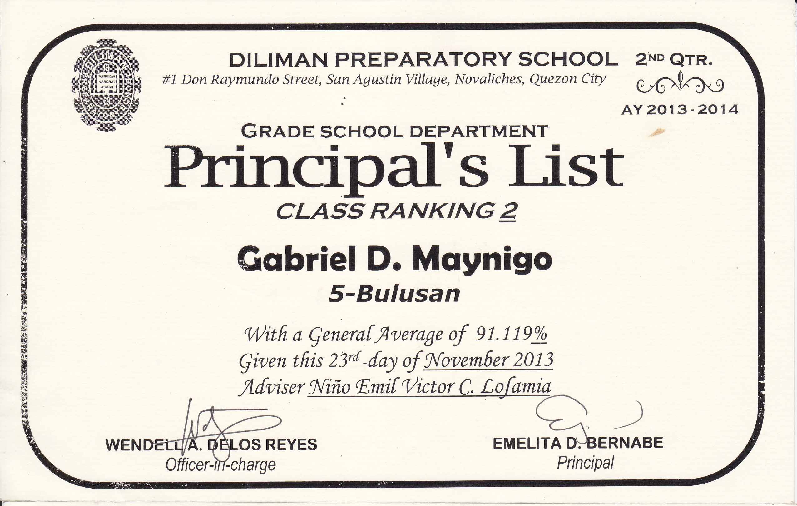 Congratulations. gabs-principals
