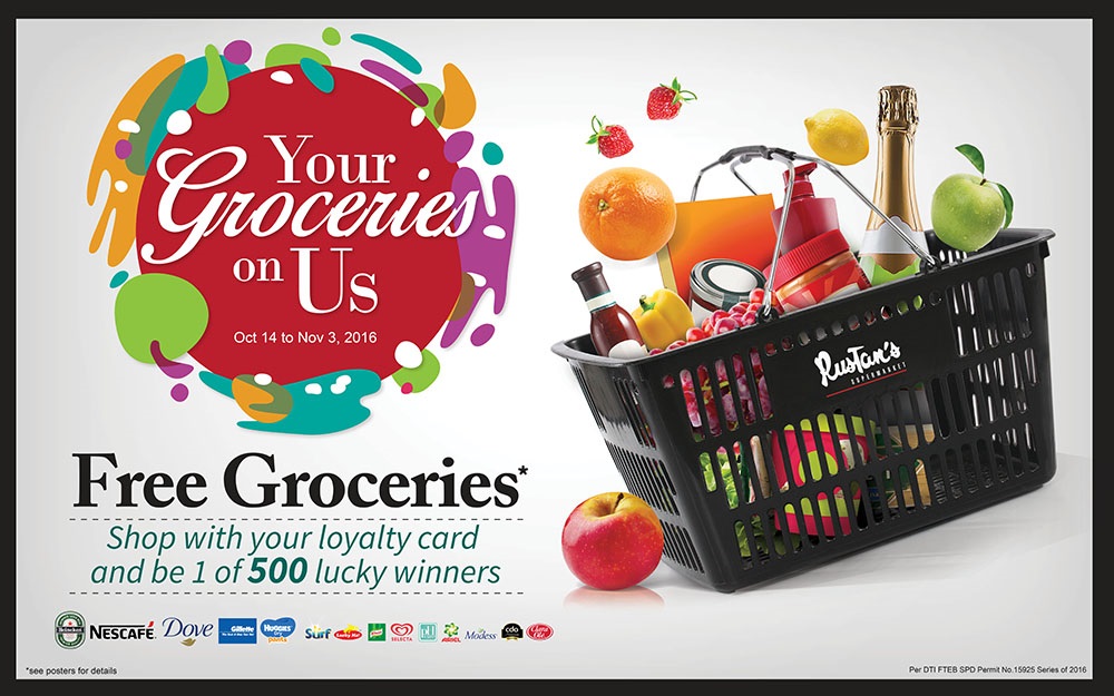 Free groceries from Rustan's Supermarket
