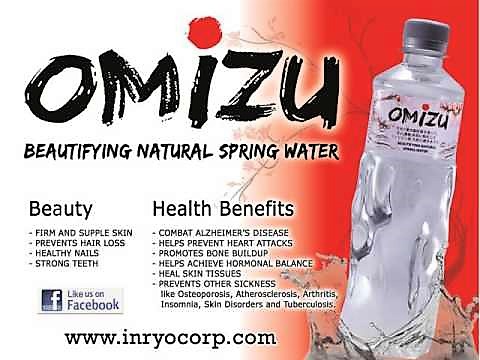 Beauty and health benefits of Omizu Beautifying Natural Spring Water