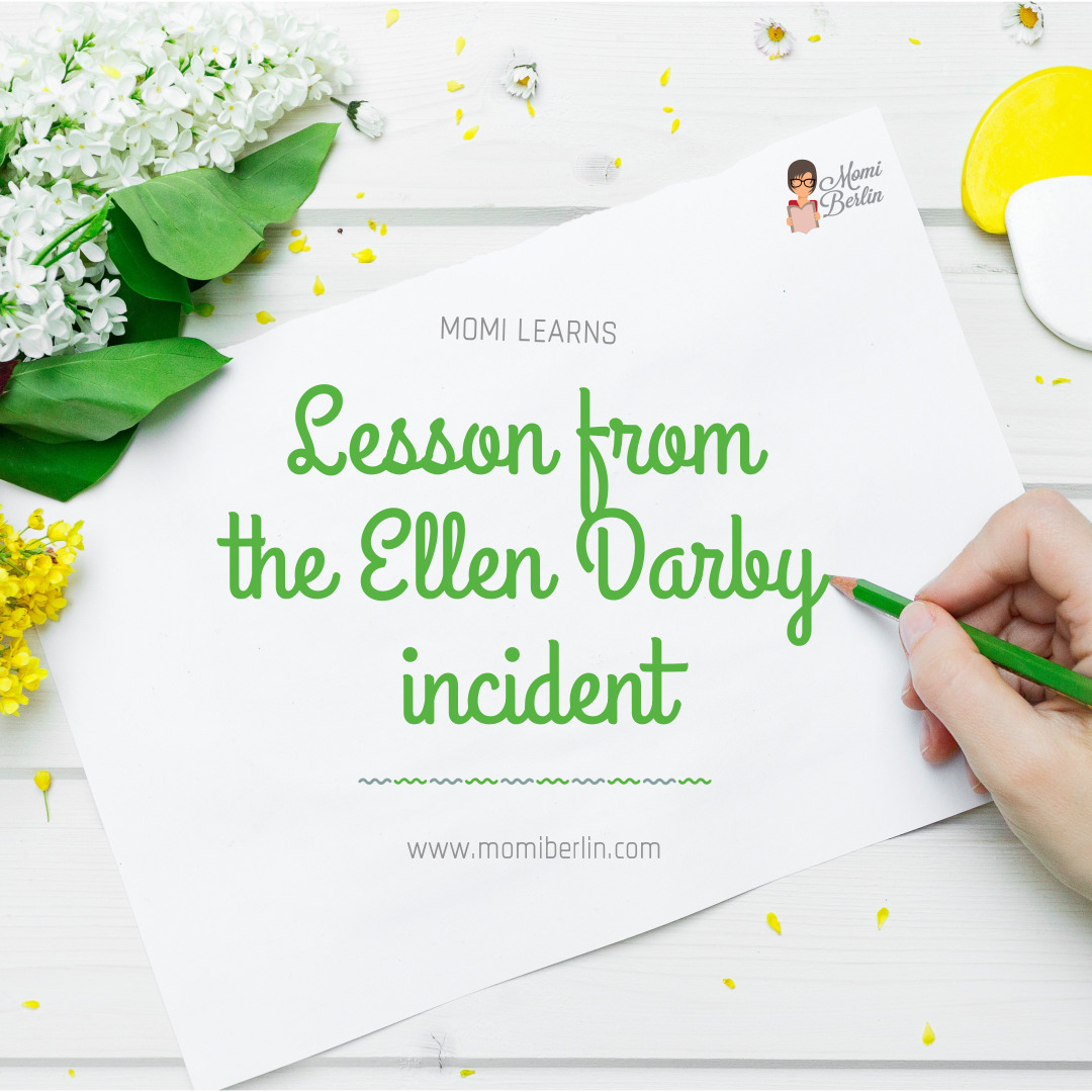 MOMI LEARNS| Lesson from the Ellen Darby incident MOMI LEARNS| Lesson from the Ellen Darby incident
