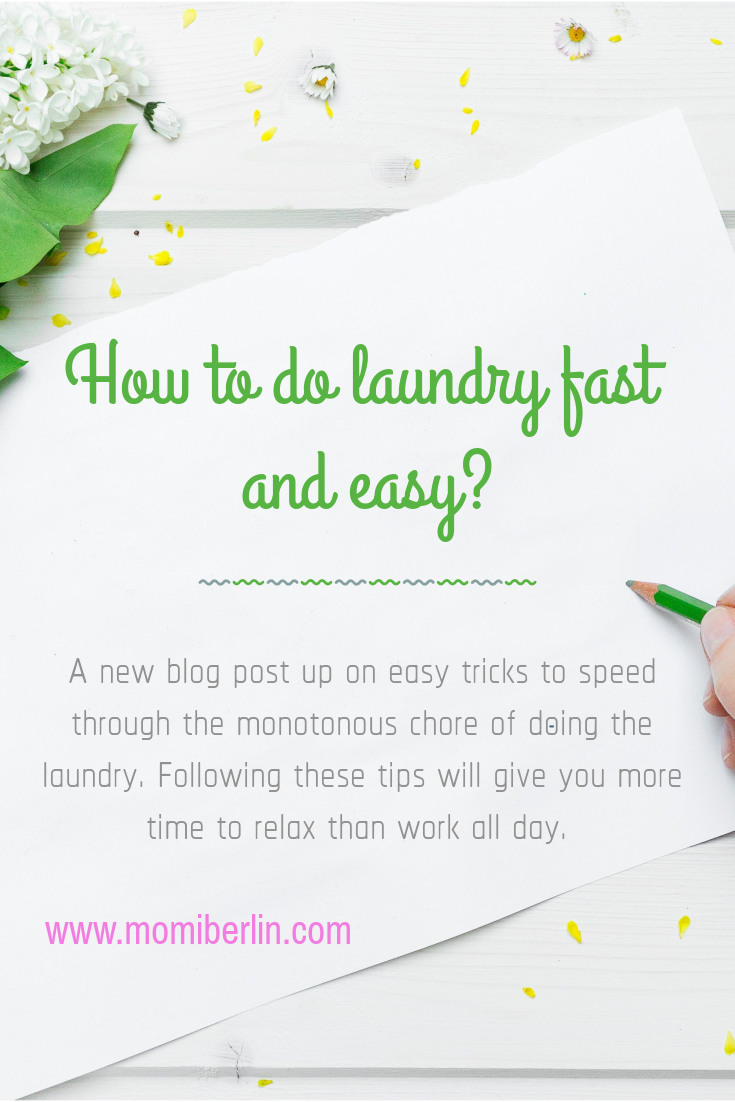 MOMI TIPS| How to do laundry fast and easy