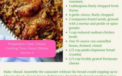 MOMI SHARES| Top Chef Jr. Chef Curtis’ Chicken Cassoulet for dinner