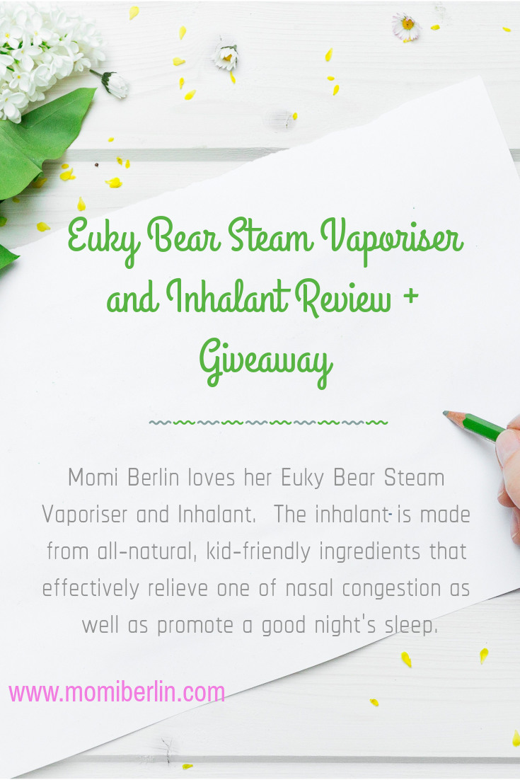 Euky Bear Steam Vaporiser and Inhalant Review + Giveaway