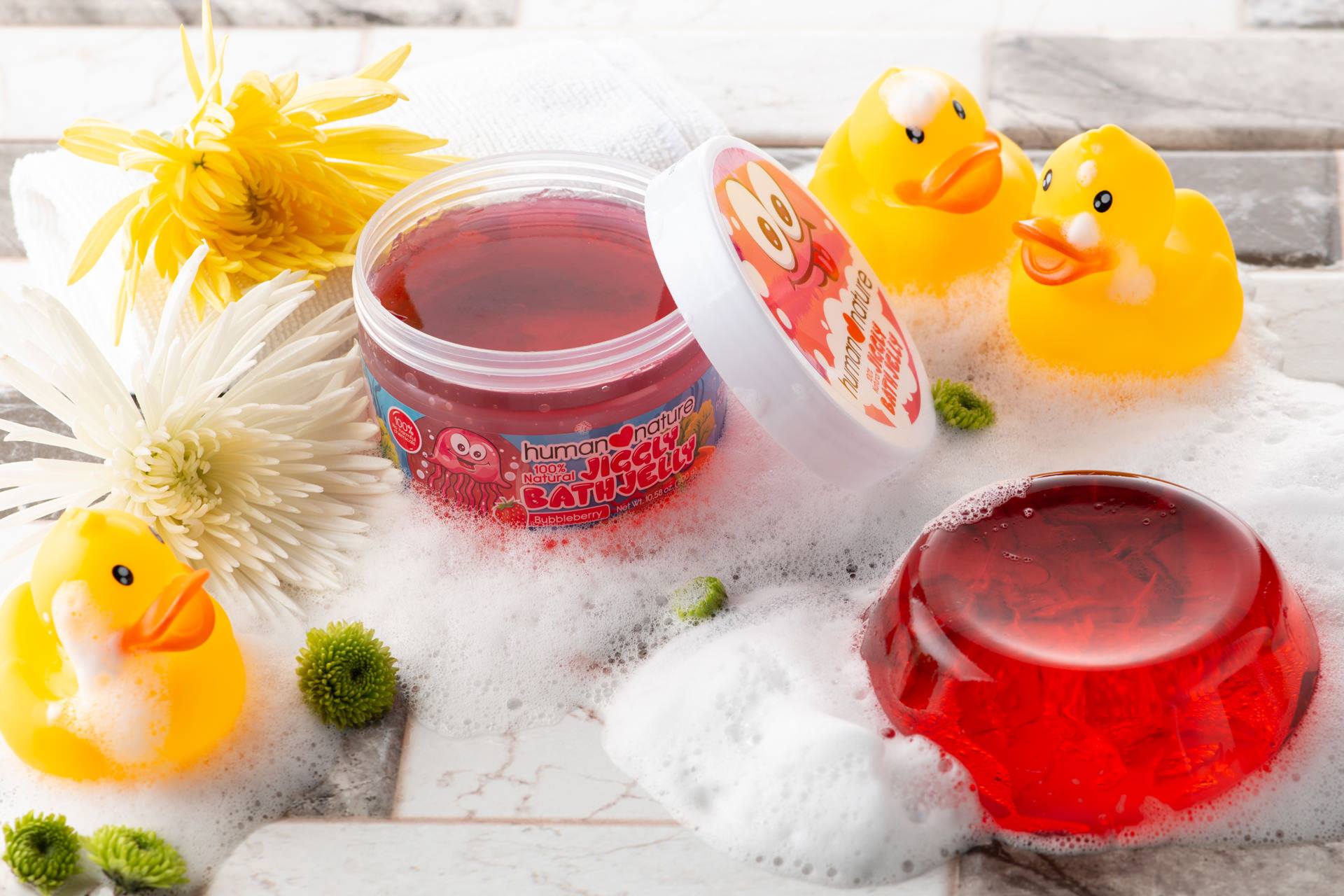 Wash away grime with Human Nature Jiggly Bath Jelly