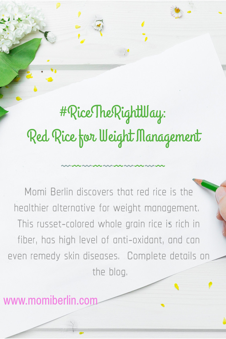 #RiceTheRightWay: Red Rice for Weight Management