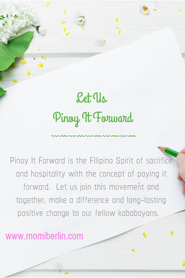 Let us Pinoy It Forward