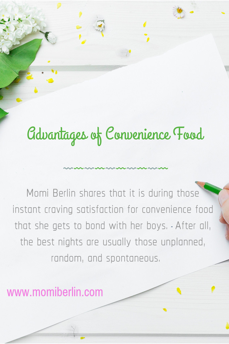 Advantages of Convenience Food