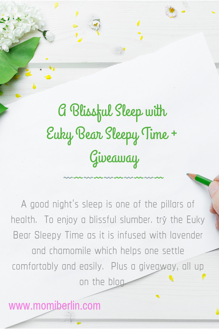 A Blissful Sleep with Euky Bear Sleepy Time + Giveaway