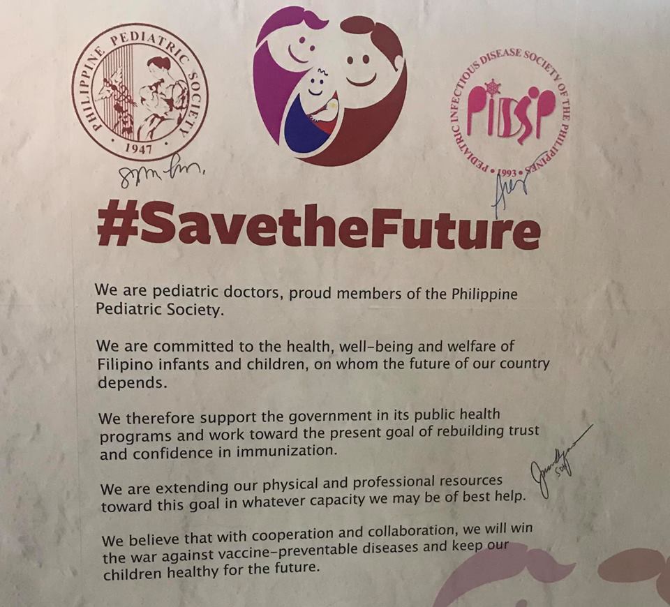Pedia doctors launch #SavetheFuture Campaign