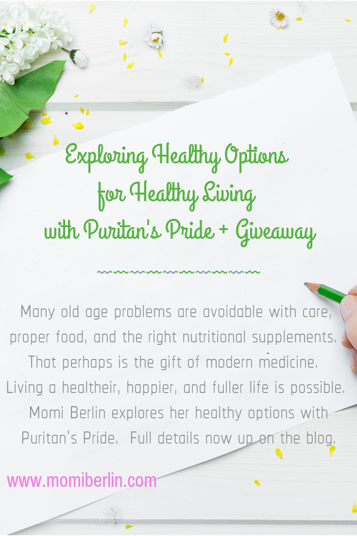 Exploring Healthy Options for Healthy Living with Puritan’s Pride® + Giveaway