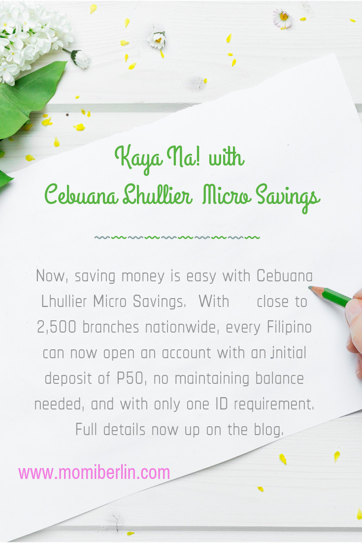 Kaya Na! with Cebuana Lhuillier Micro Savings