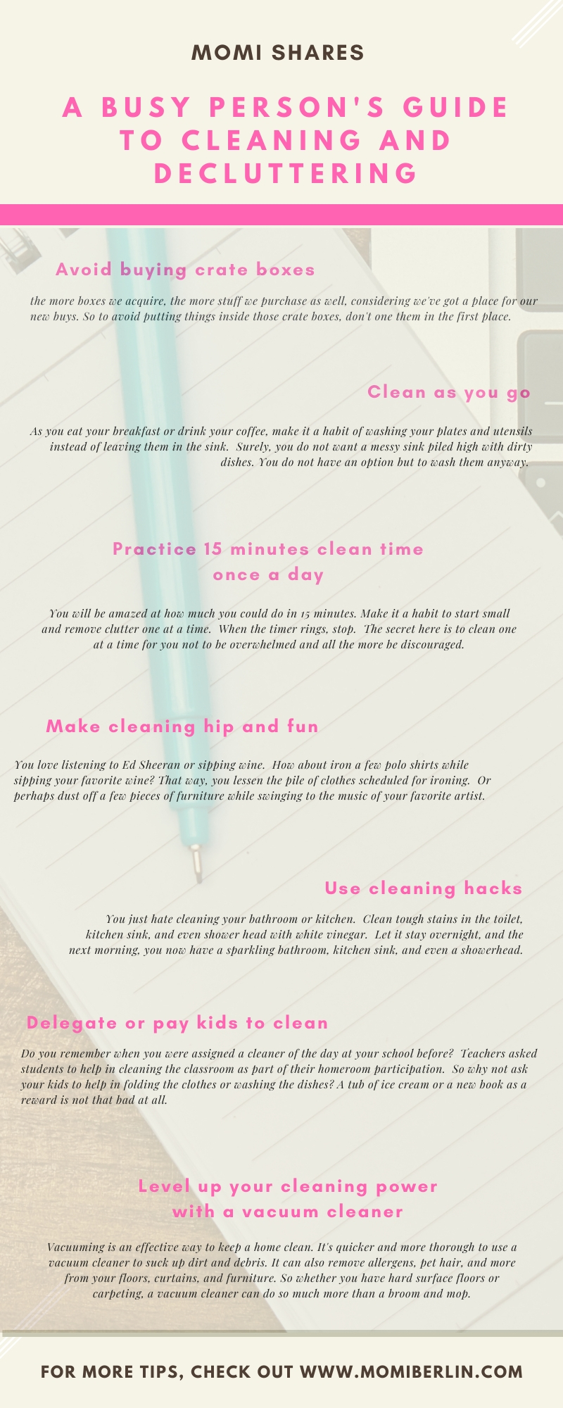 A Busy Person's Guide to Cleaning and Decluttering