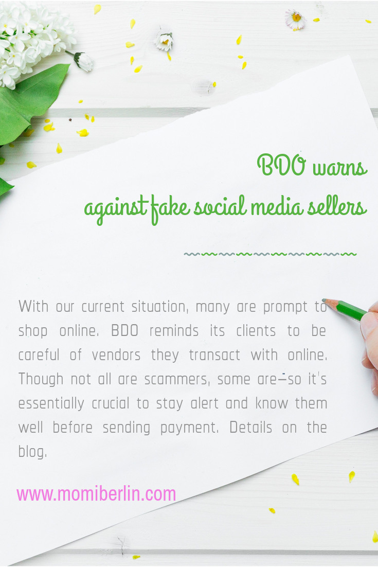 BDO warns against fake social media sellers