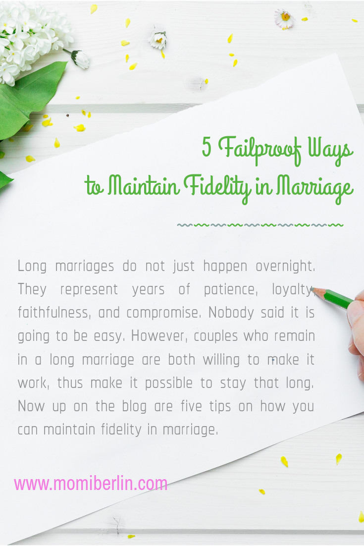 Maintain Fidelity in Marriage