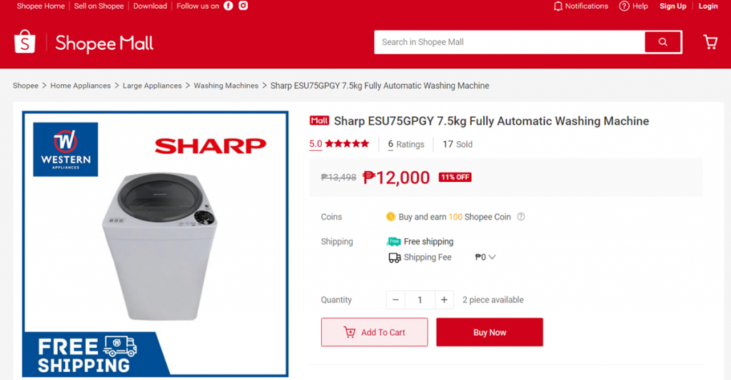 Western Appliances via Shopee offers up to 40% off Western Appliances via Shopee offers up to 40% off