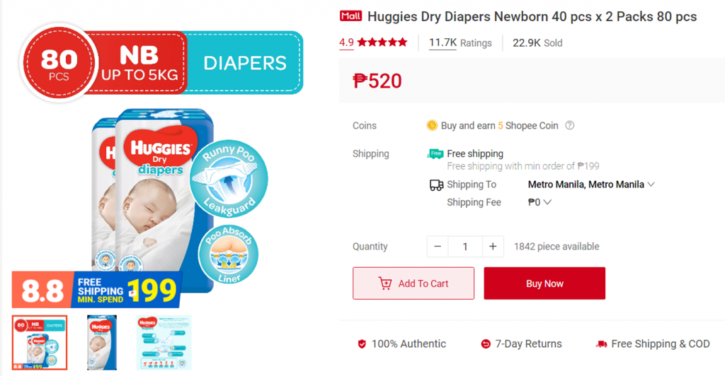 July 31 is Huggies Brand Day on Shopee July 31 is Huggies Brand Day on Shopee