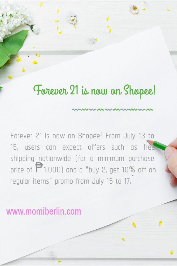 Forever 21 is now on Shopee! Forever 21 is now on Shopee!