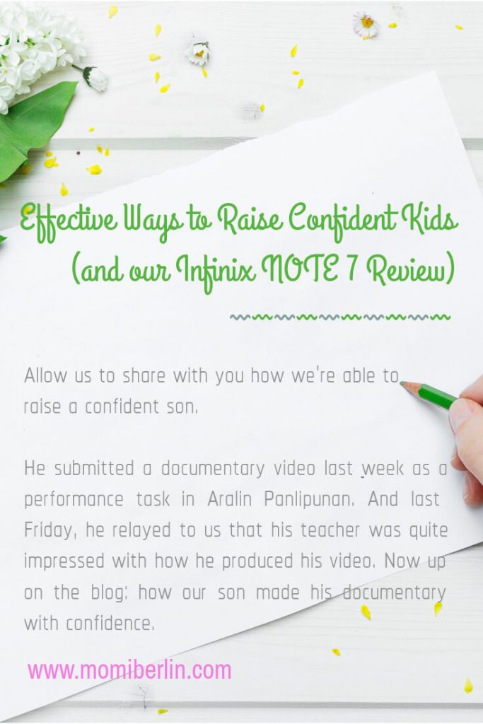 Effective Ways to Raise Confident Kids (and our Infinix NOTE 7 Review)