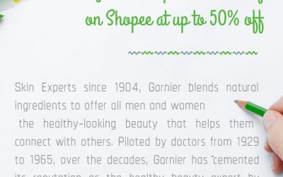 Garnier Super Brand Day on Shopee at up to 50% off