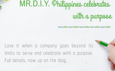 MR.D.I.Y. PHILIPPINES CELEBRATES WITH A PURPOSE