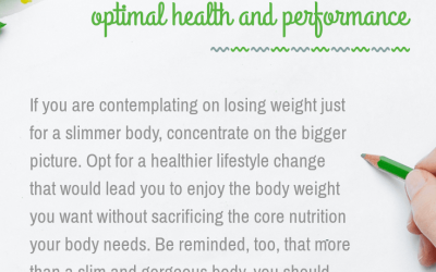 Core nutrition we need to achieve optimal health and performance