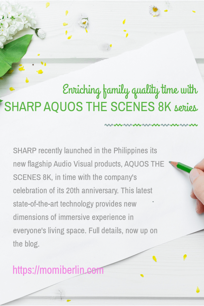 Enriching family quality time with SHARP AQUOS THE SCENES 8K series