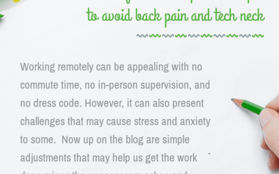 Work from home practical tips to avoid back pain and tech neck