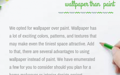 Top 3 Reasons to opt for wallpaper over paint