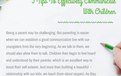 5 Tips To Effectively Communicate With Children