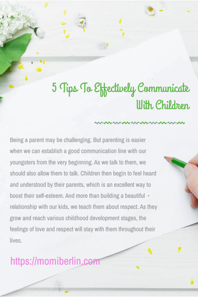 effectively communicate with children