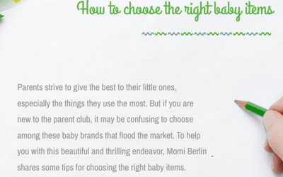 How to choose the right baby items