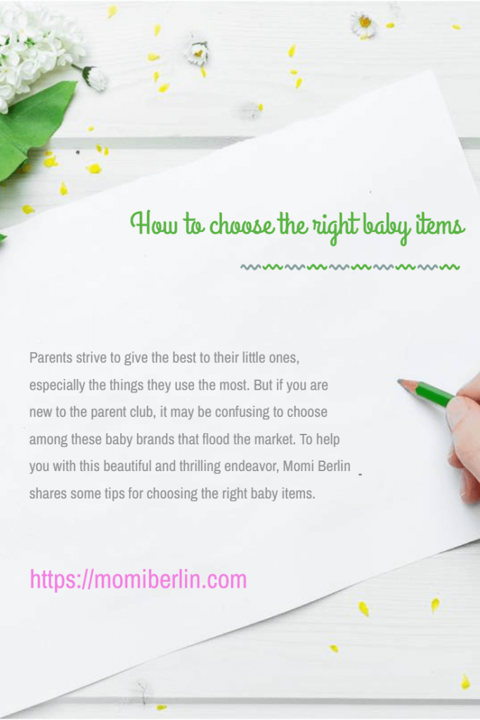 choose the right baby items