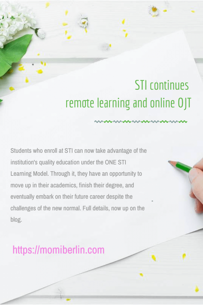 STI continues 2nd sem with remote learning and online OJT