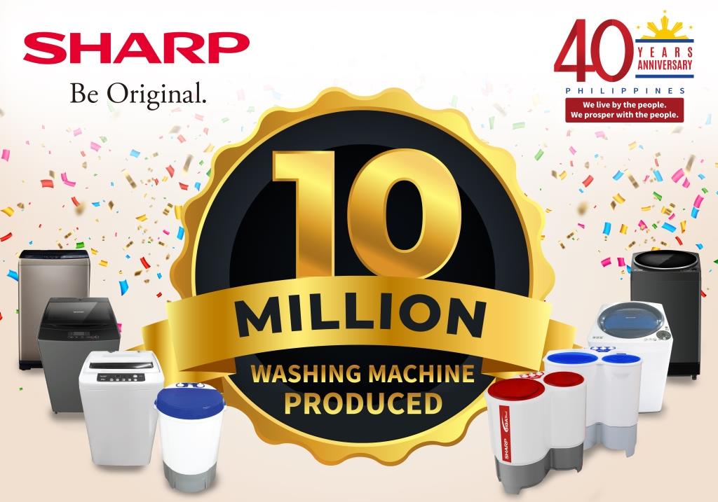 Sharp celebrates 40th Anniversary with 10 millionth mark of washing machine production