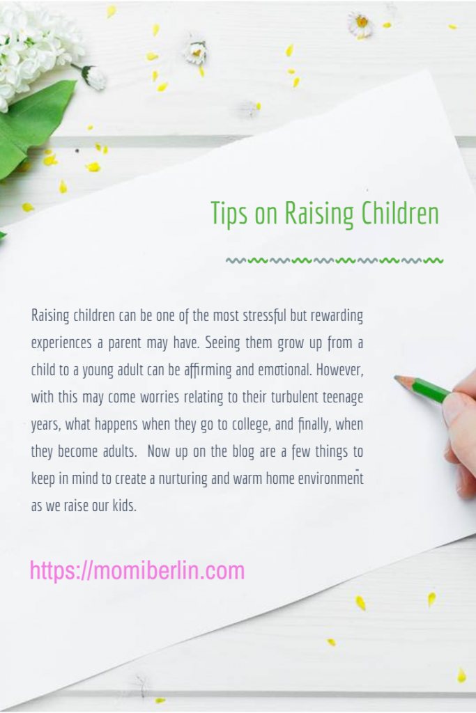 TIPS ON RAISING CHILDREN