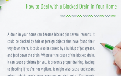 How to deal with a blocked drain in your home