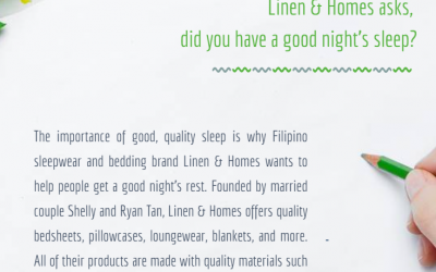 Linen & Homes asks, DID you Have a good night’s sleep?