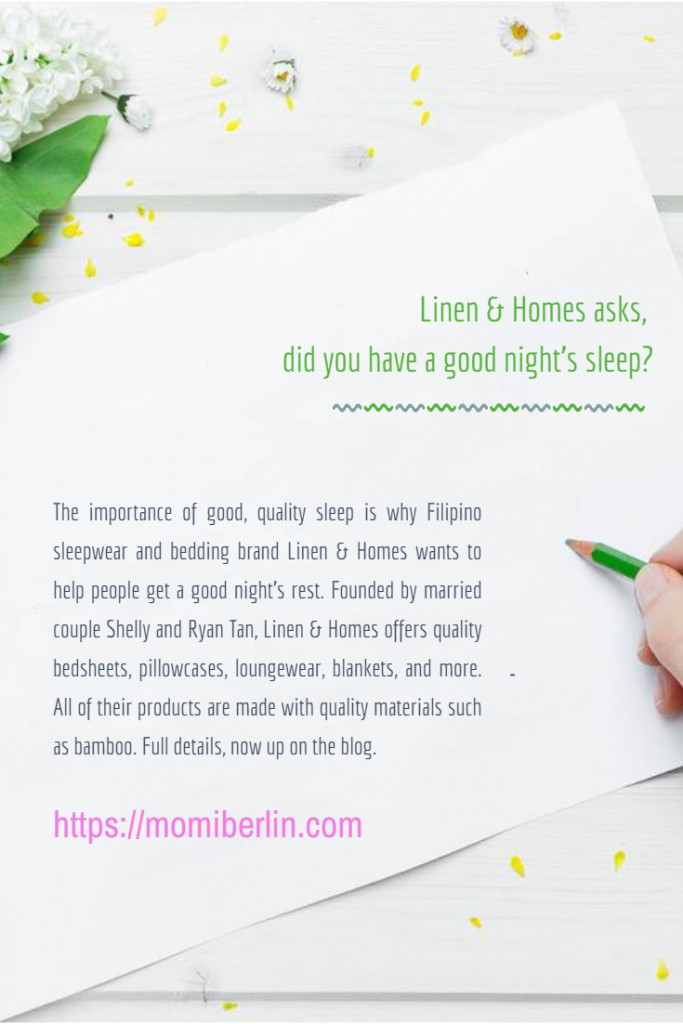 Linen & Homes asks, DID you Have a good night's sleep?