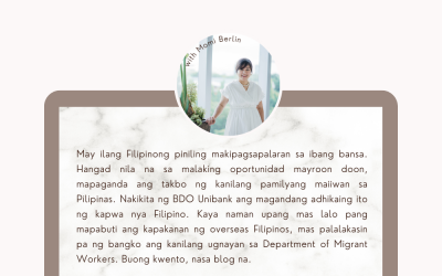 BDO, pagtitibayin ang samahan sa DMW para sa Overseas Filipinos