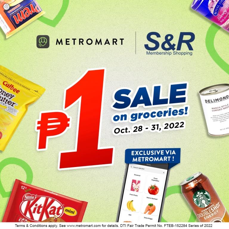 S&R PISO SALE runs from October 28-31