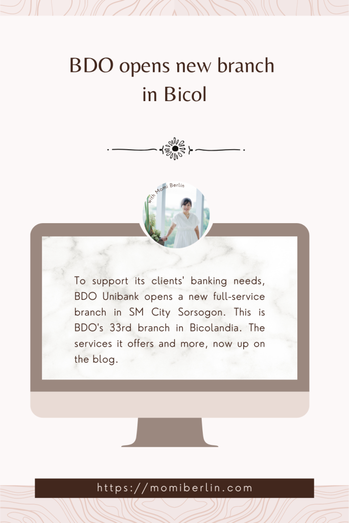 BDO opens new branch in Bicol