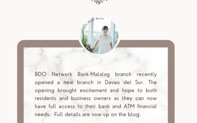 BDO Network Bank Expands Services in Davao del Sur