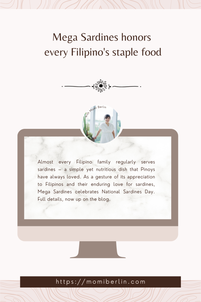 mega sardines honors every Filipino's staple food