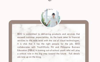 BDO levels up financial services; trains out-of-school youth in cloud services