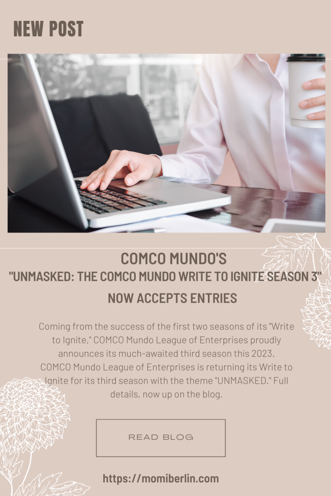 COMCO Mundo's "UNMASKED: The COMCO Mundo Write to Ignite Season 3" now accepts entries