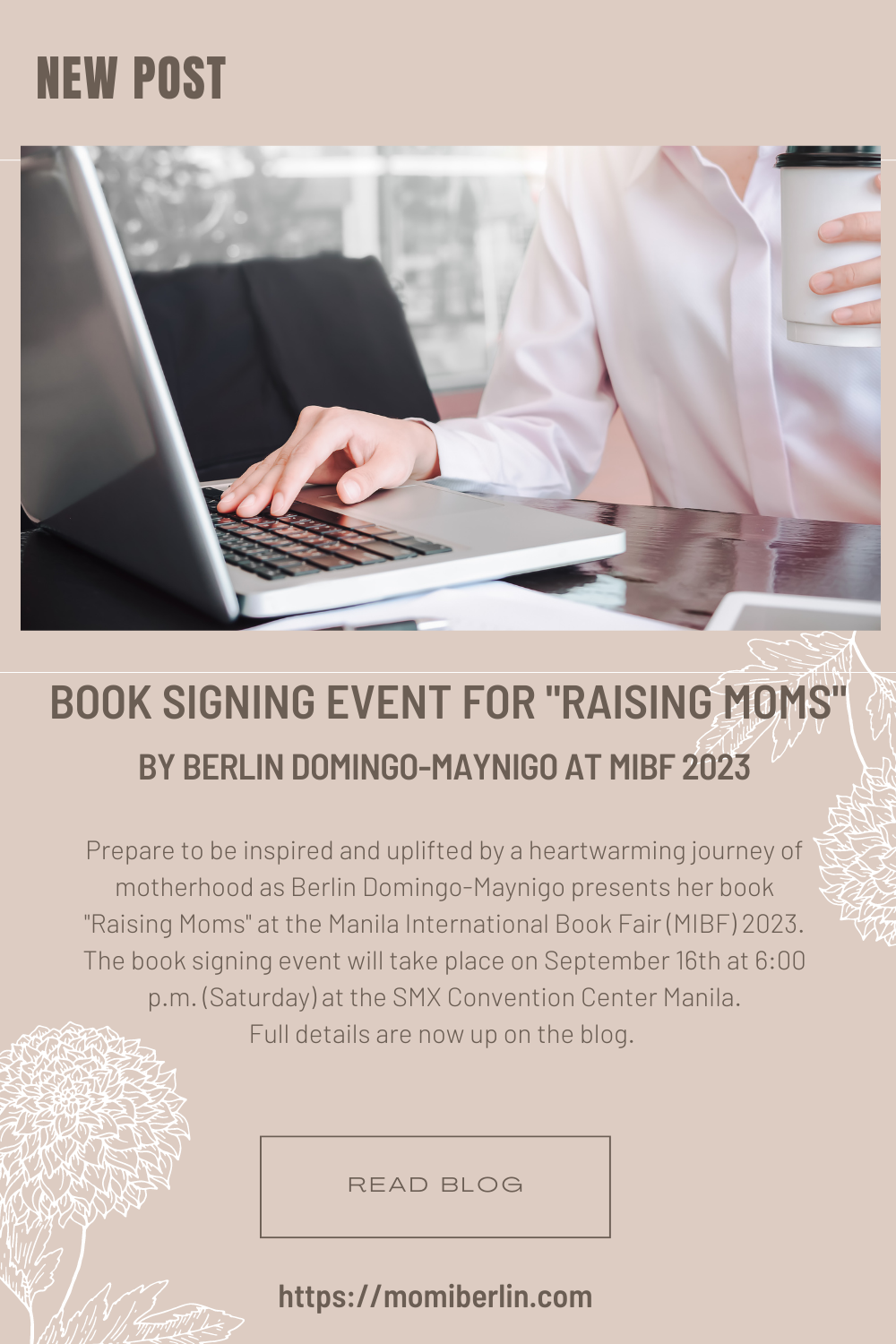 Book Signing Event for "Raising Moms" by Berlin Domingo-Maynigo at MIBF 2023