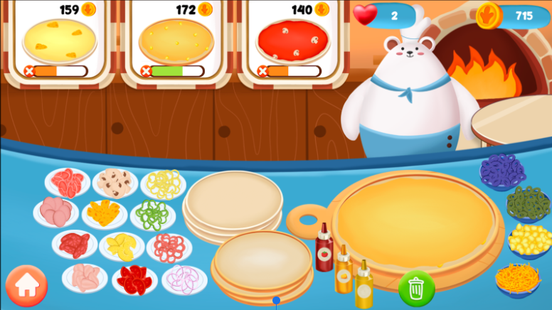 Crafting Delicious Pizzas with the Pizza Baker Polar Bear