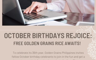 October Birthdays Rejoice: Free Golden Grains Rice Awaits!