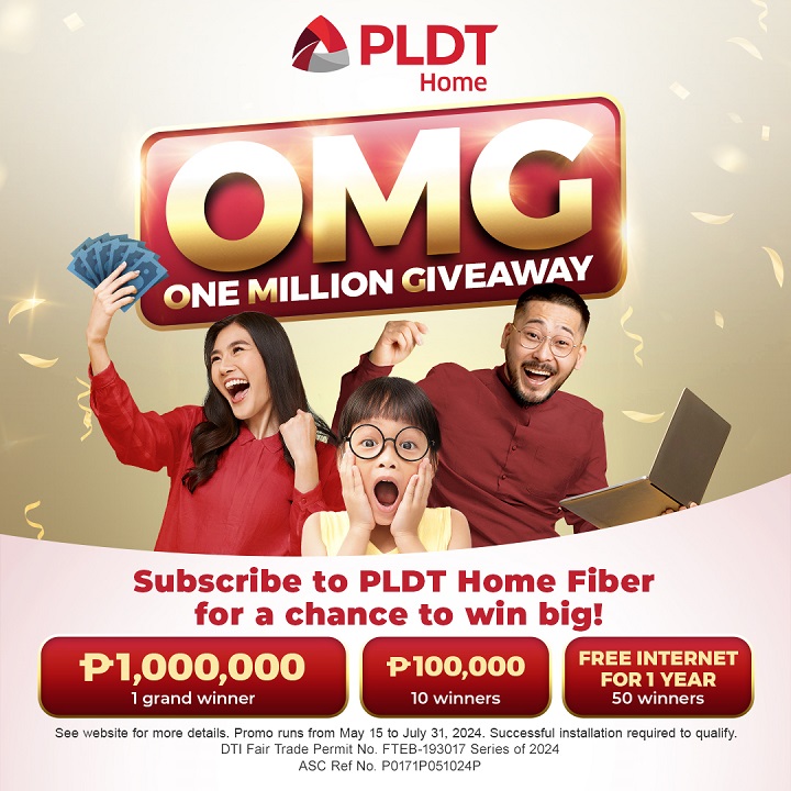Win ₱1 Million with PLDT Home’s OMG Promo